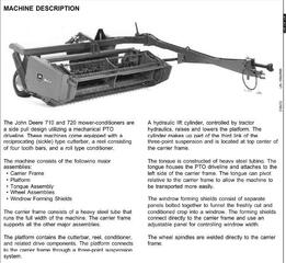 TM1619 - John Deere Mower-Conditioners Models 710, 720 Diagnostic and RepairTechnical Service Manual