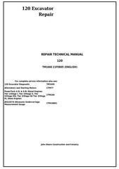 TM1660 - John Deere 120 Excavator Service Repair Technical Manual