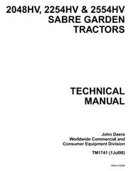 TM1741 - John Deere Sabre 2048HV, 2254HV & 2554HV Yard and Garden Tractors Technical Service Manual