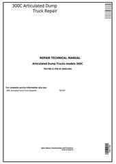 TM1788 - John Deere 300C Truck Articulated Dump Repair Technical Manual