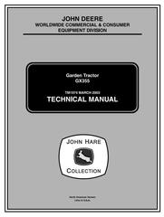 TM1974 - John Deere GX355D Lawn and Garden Tractors Technical Service Manual