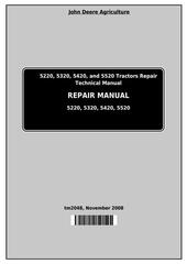 TM2048 - John Deere Tractors 5220, 5320, 5420, and 5520 Service Repair Technical Manual