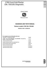 TM2059 - John Deere 1790 Front-Fold Planters (SN.-705100) Diagnostic and Tests Service Manual