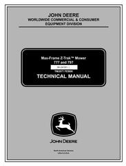 TM2077 - John Deere 777, 797 Max-Frame Z-Trak Mower (SN from 040001) Technical Service Manual