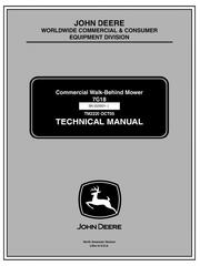 TM2220 - John Deere Commercial Walk-Behind Mower 7G18 (SN.020001-) Diagnostic, Repair Technical Service Manual