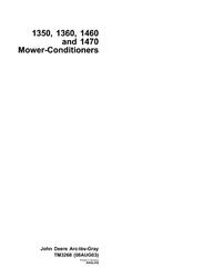 TM3268 - John Deere Mower-Conditioners Models 1350, 1360, 1460, 1470 Technical Service Manual