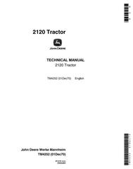 TM4252 - John Deere 2020, 2120 Tractors Technical Service Manual
