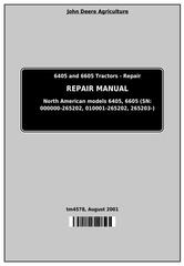 TM4578 - John Deere Tractors 6405 and 6605 (North American) Service Repair Technical Manual