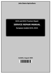 TM4645 - John Deere Tractors 6215 and 6515 (European) Service Repair Technical Manual