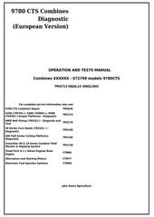 TM4713 - John Deere 9780 CTS Combines (European Version) Diagnosis and Tests Service Manual