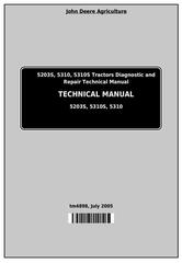 TM4898 - John Deere Tractors 5203S, 5310, 5310S (India) Diagnostic and Repair Technical Service Manual