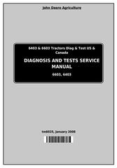 TM6025 - John Deere Tractors 6403, 6603 (North America) Diagnosis and Tests Service Manual