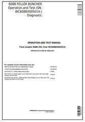 TMF387519 - John Deere Timberjack / 608B Feller Buncher (SN.005014-) Diagnostic Service Manual